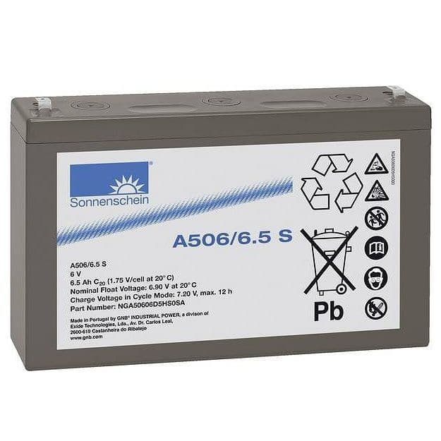 Sonnenschein A506-6.5S NGA50606D5HS0SA Gel 6v 6.5Ah Battery