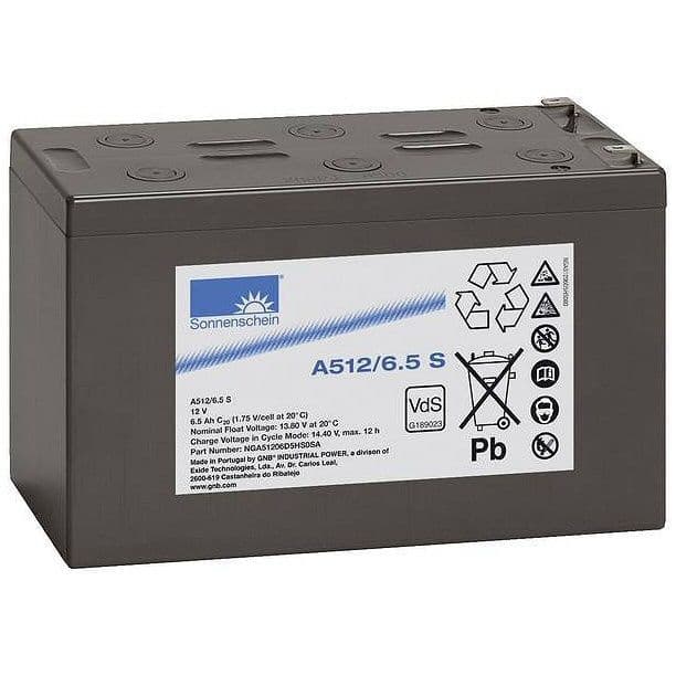 Sonnenschein A512-6.5S NGA51206D5HS0SA Gel 12v 6.5Ah Battery