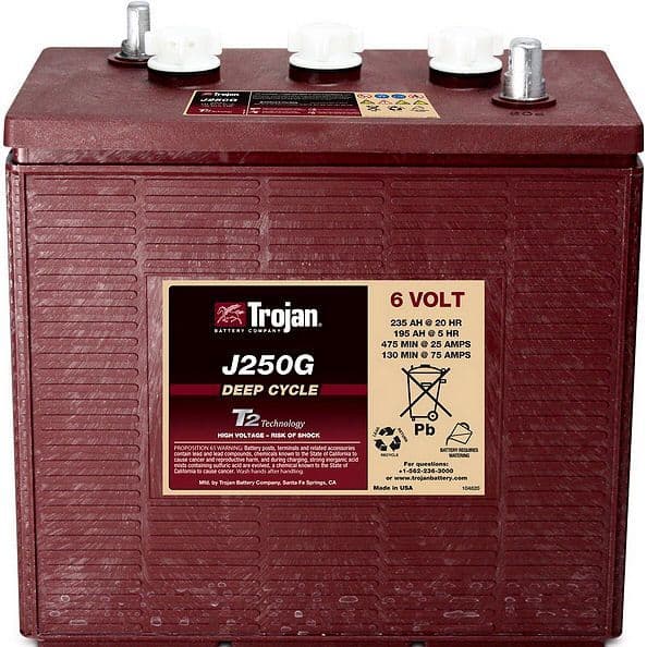 Trojan J250G Trojan Battery Deep Cycle 6V 235Ah