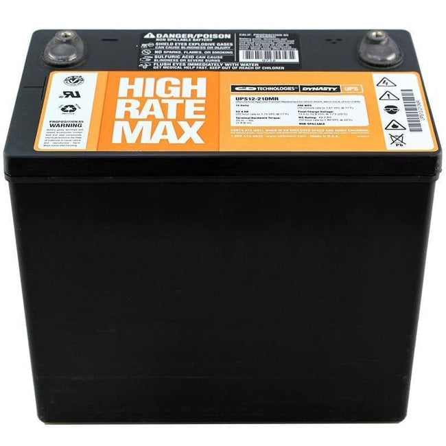 UPS12-210MR 12V 53.8Ah VRLA Battery C & D Technologies