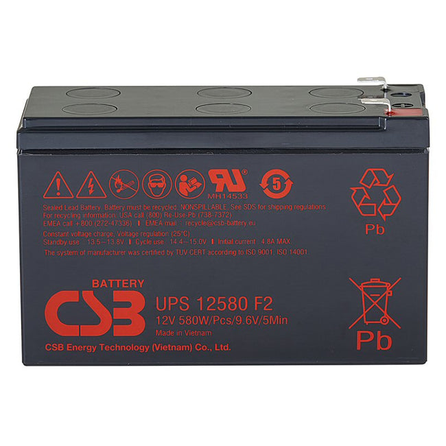 CSB UPS12580 Battery UPS12580-7F2 12V 580W