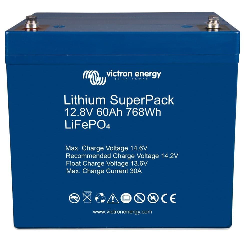 Victron Energy Lithium SuperPack Battery 12.8V 60Ah BAT512060705