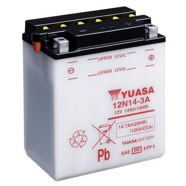 Yuasa 12N14-3A Motorcycle Battery