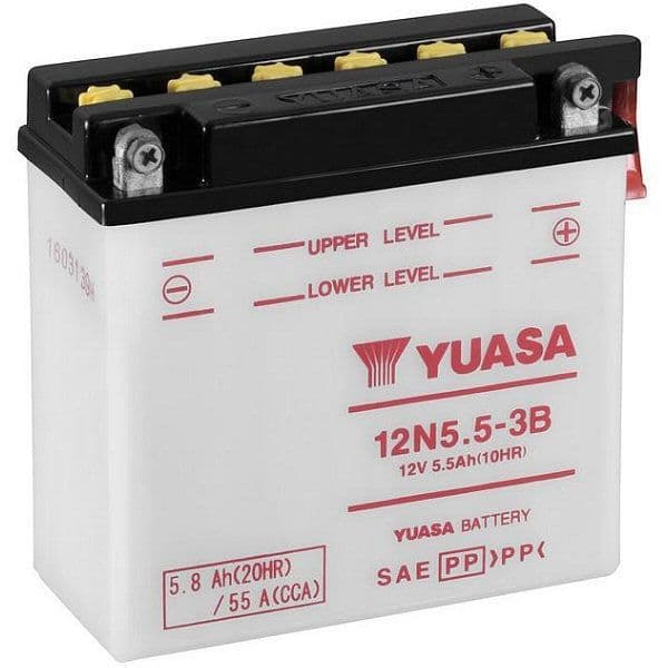 Yuasa 12N5.5-3B Motorcycle Battery
