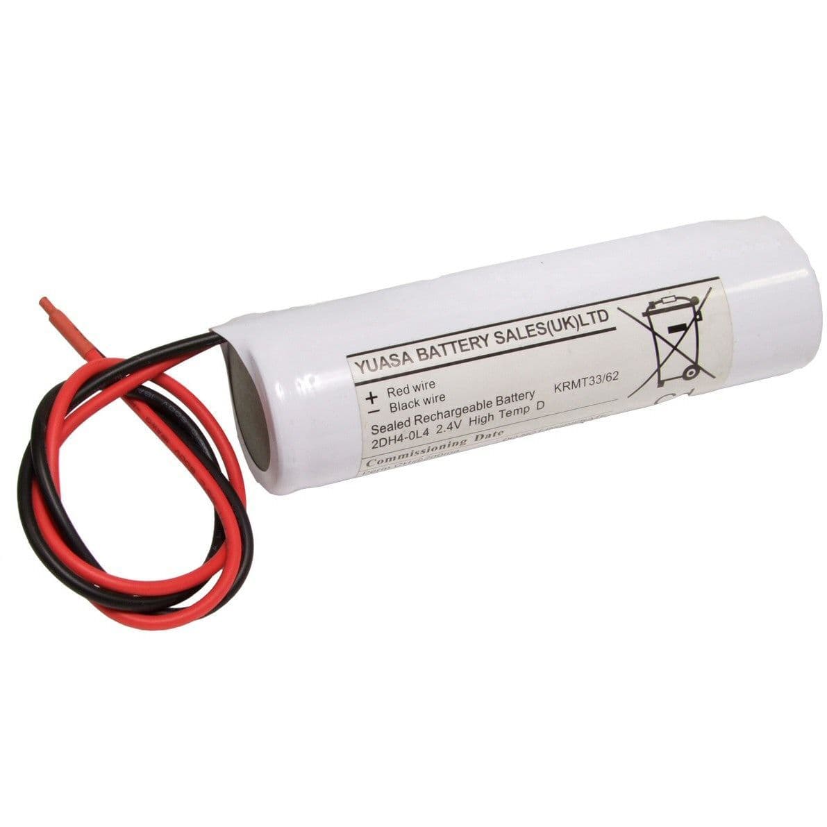 Yuasa 2DH4-0L4 Ni-Cd Battery Pack 2.4v 4000mAh