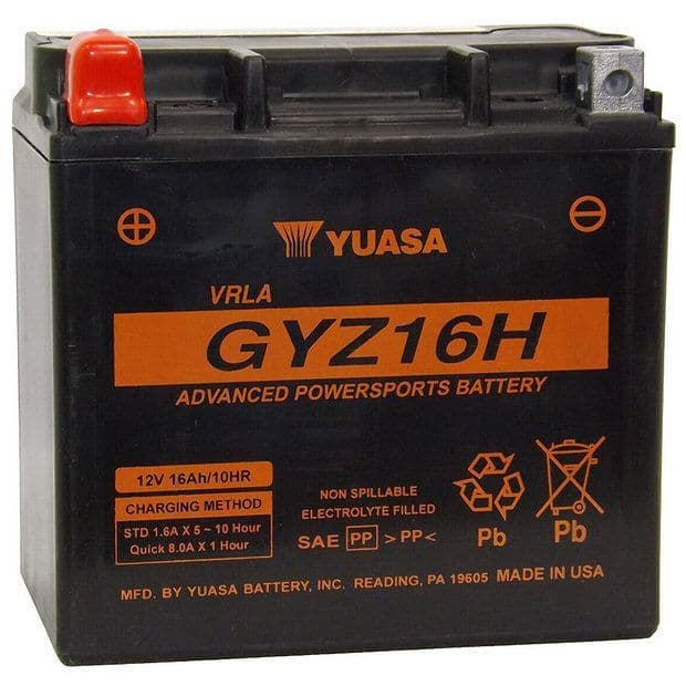 Yuasa GYZ16H Motorcycle Battery