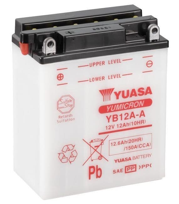 Yuasa YB12A-A Motorcycle Battery