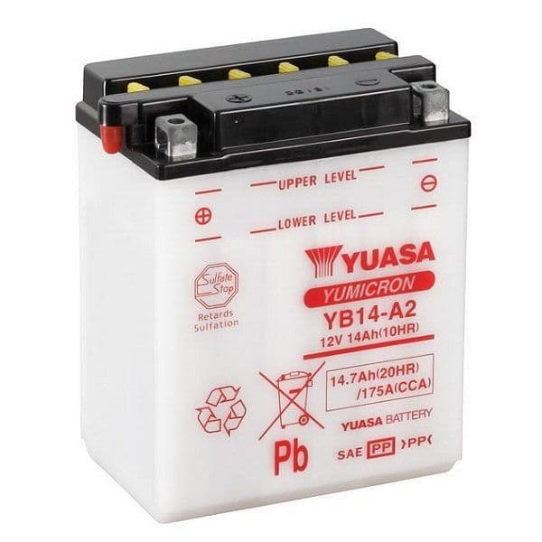 Yuasa YB14-A2 Motorcycle Battery