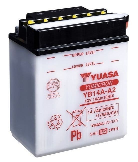 Yuasa YB14A-A2 Motorcycle Battery