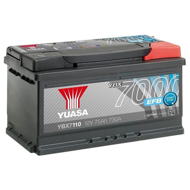 Yuasa YBX7110 EFB Start Stop Car Battery 12V 75Ah 730A