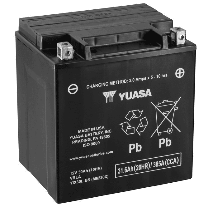 Yuasa YIX30L-BS Motorcycle Battery Replaces YTX30L-BS
