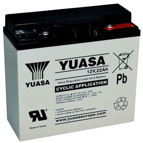 Yuasa YPC22-12 Battery Equivalent 22Ah