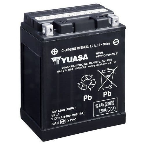 Yuasa YTX14AH-BS Motorcycle Battery