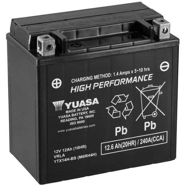 Yuasa YTX14H-BS Motorcycle Battery