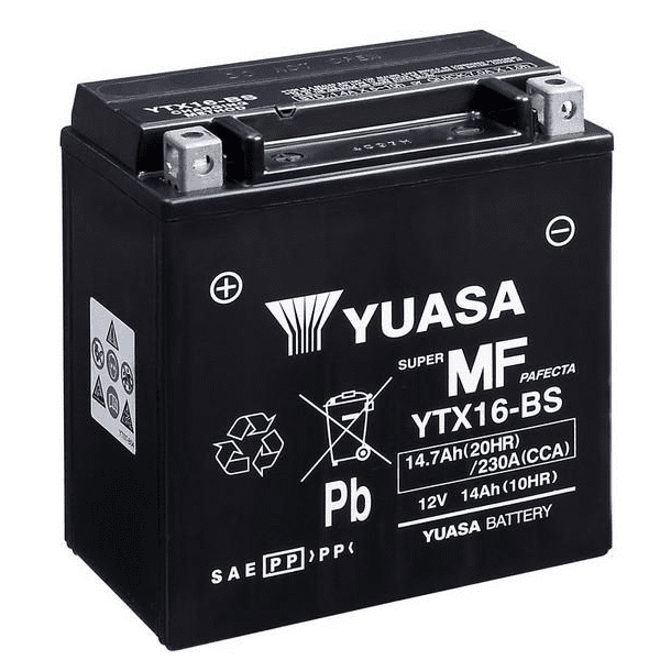 Yuasa YTX16-BS Motorcycle Battery