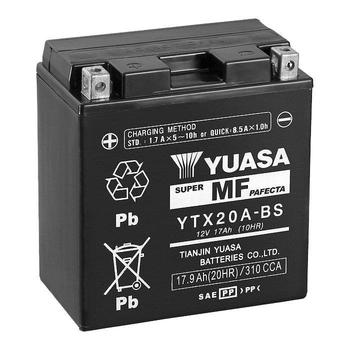 Yuasa YTX20A-BS Motorcycle Battery